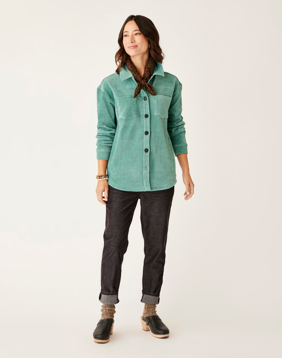 Carve Womens Hudson Stretch Cord Shacket