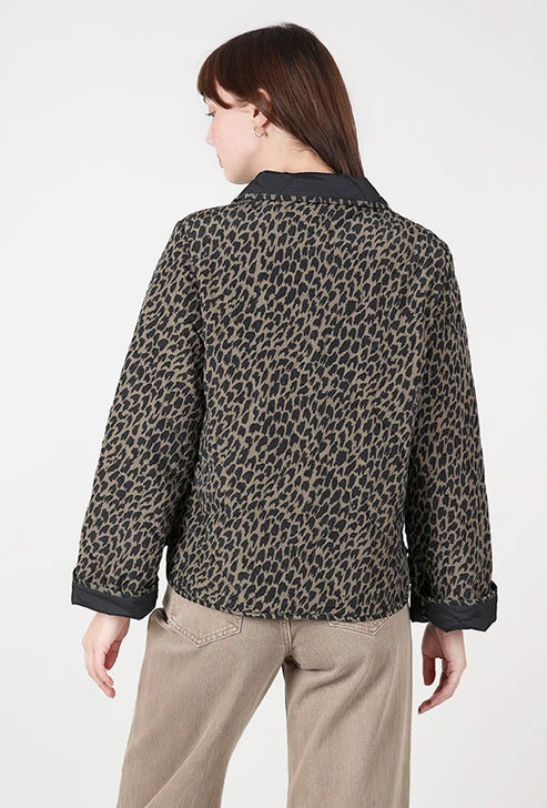 Habitat Womens Reversible Print Quilt Puffer Coat