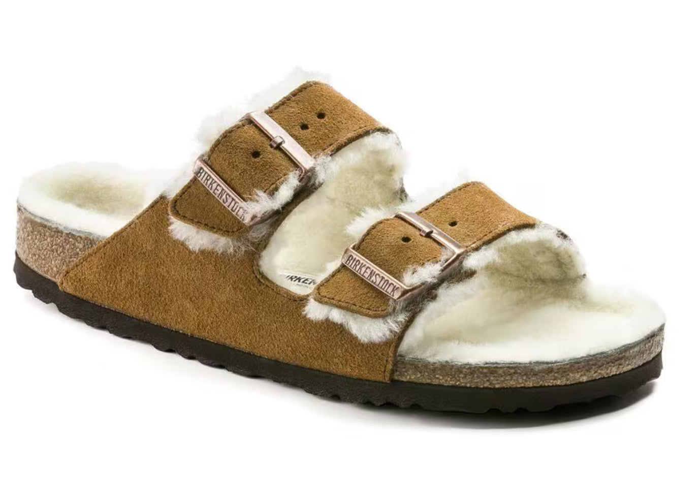 Birkenstock Mens Arizona Shearling Oiled Leather