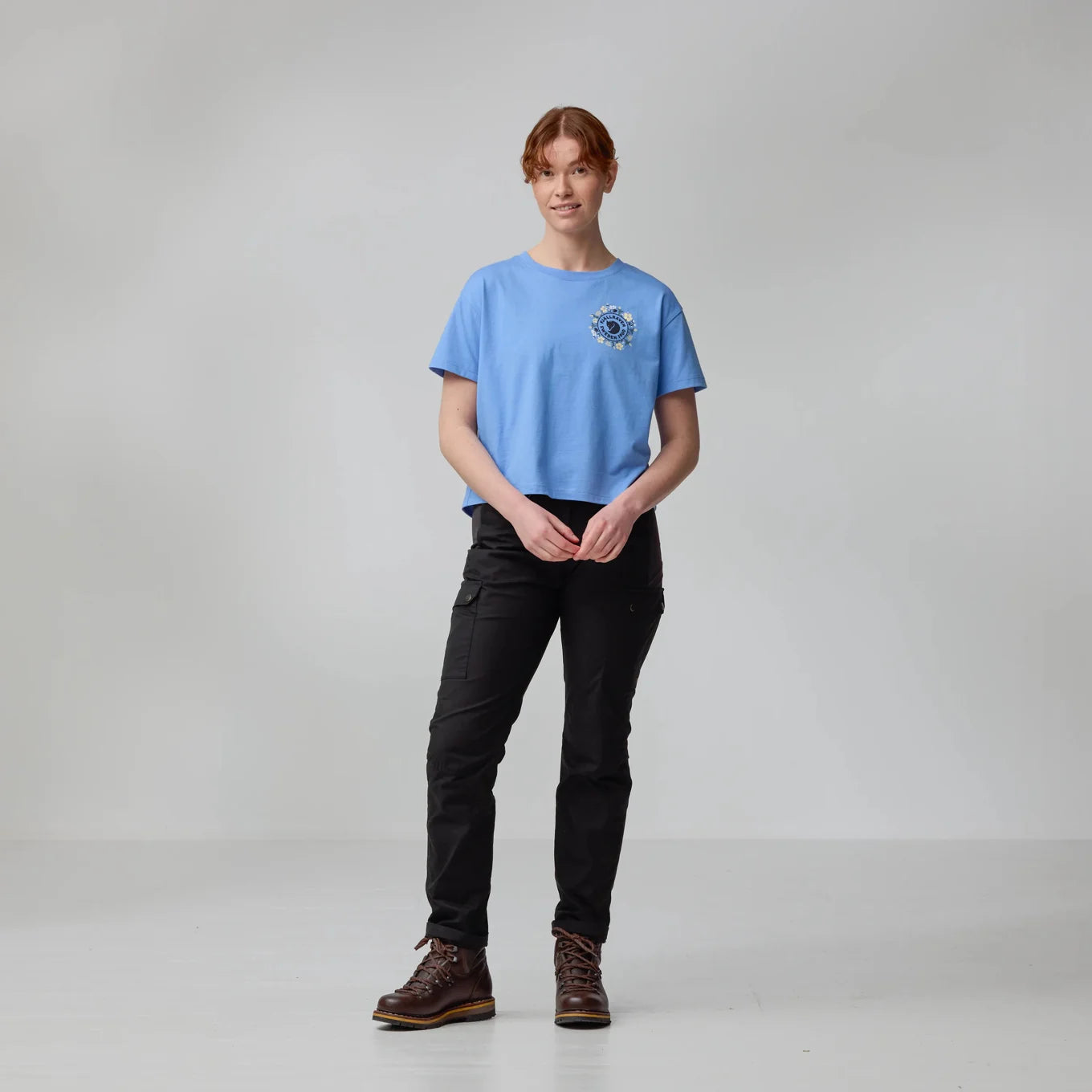 Fjallraven Womens Fjällblomster Logo T-Shirt
