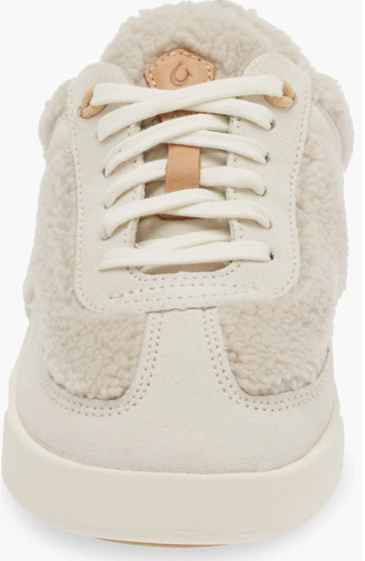 Olukai Womens Kilea Heu Genuine Shearling Sneaker