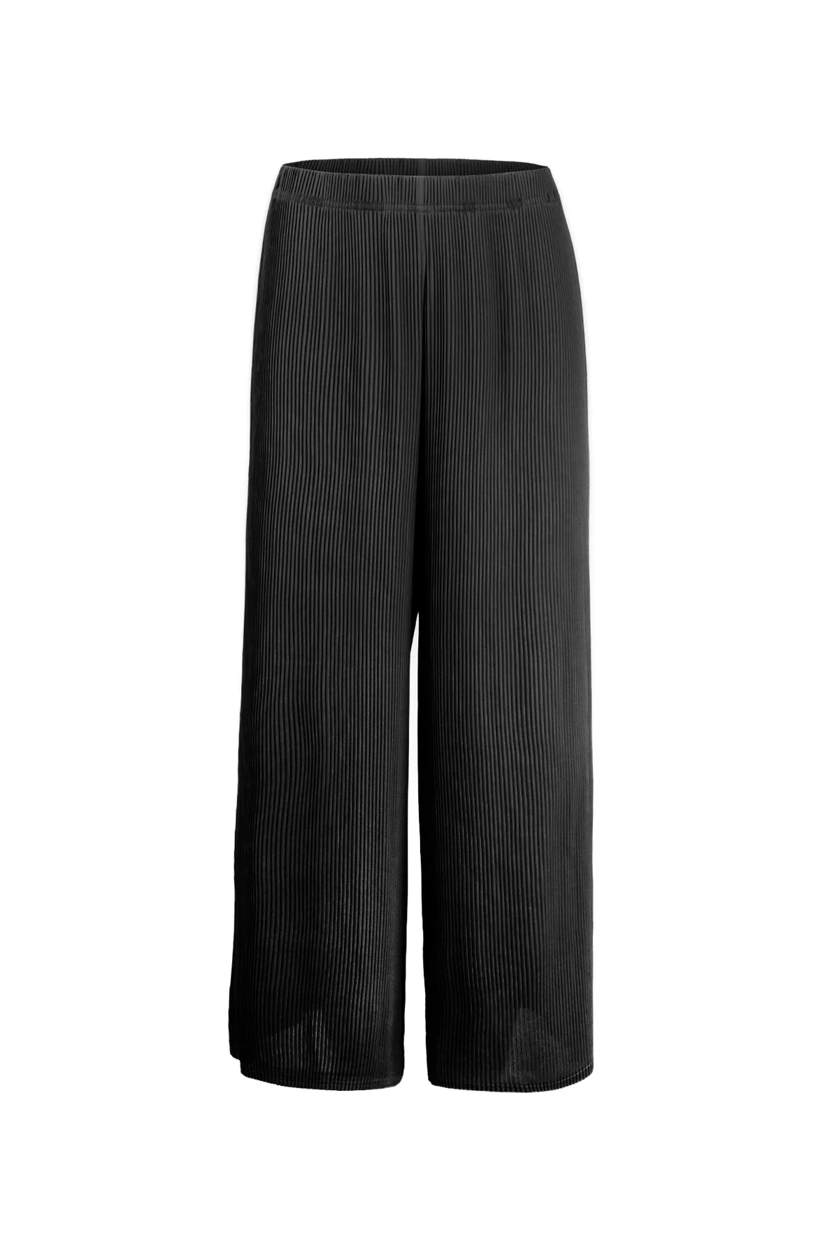 Wild Cosmos Womens Christina Soft Matte Plisse Wide-Leg Pant