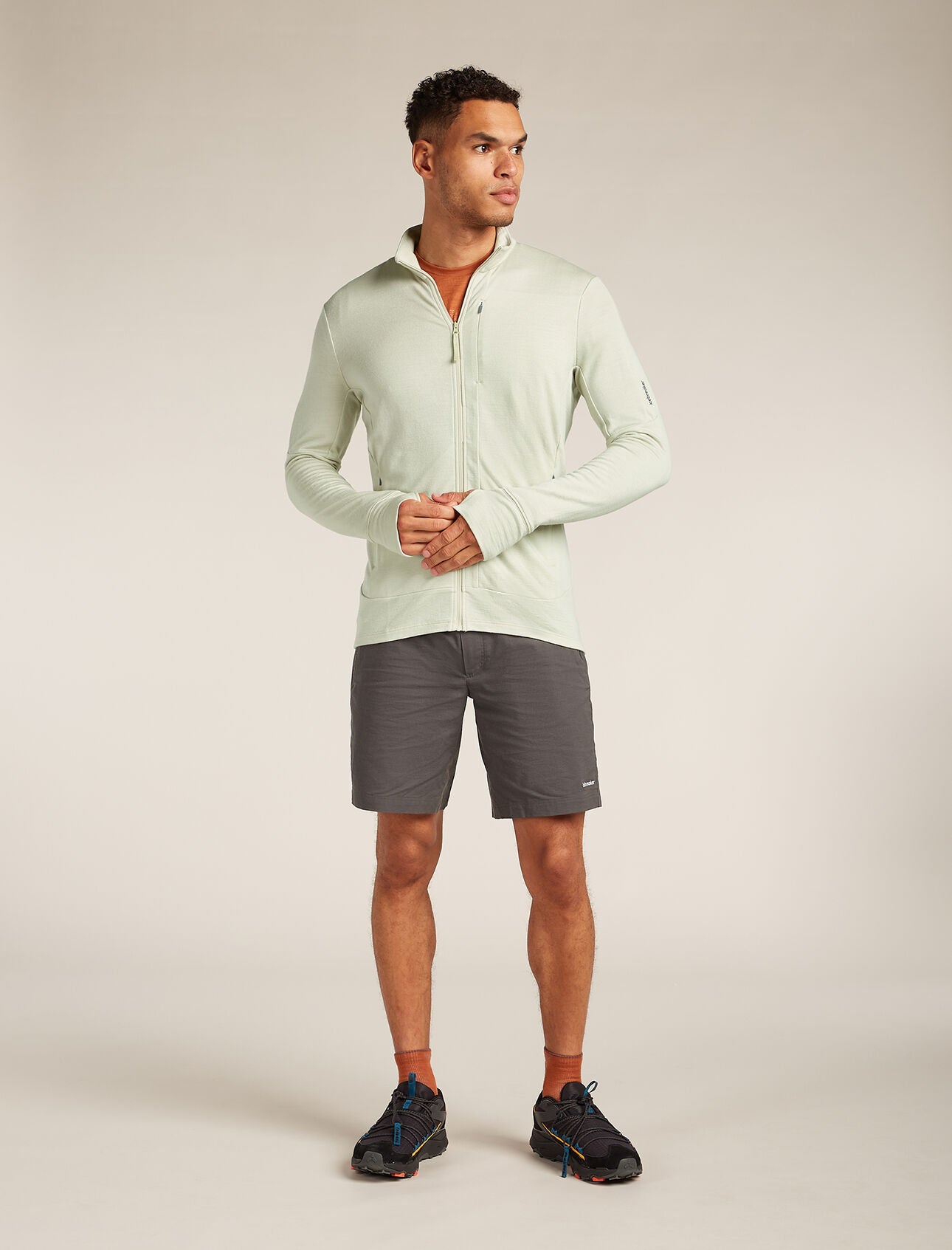 Icebreaker Mens Merino 260 Quantum Long Sleeve Zip Jacket