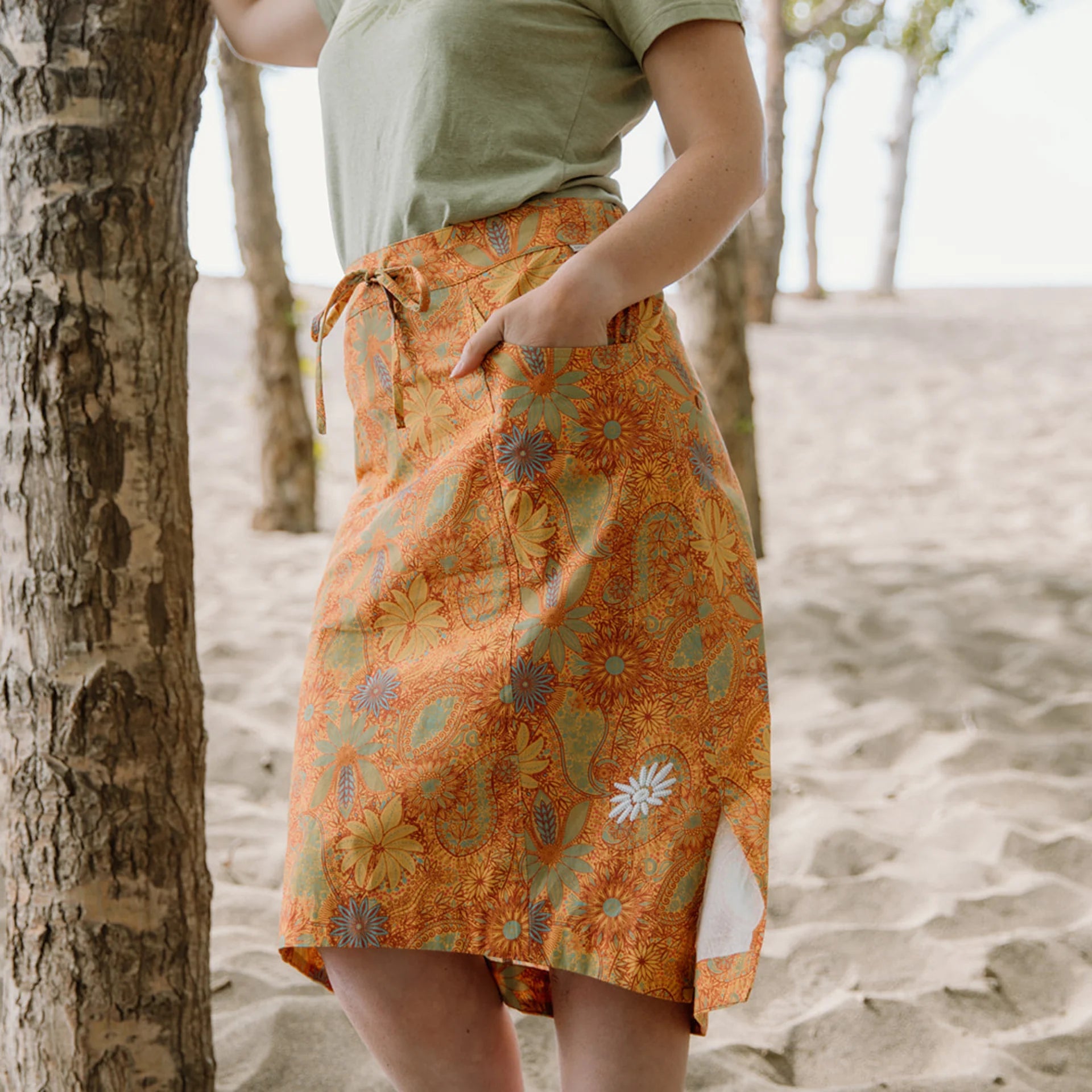 Skhoop Womens Lina Long Skirt