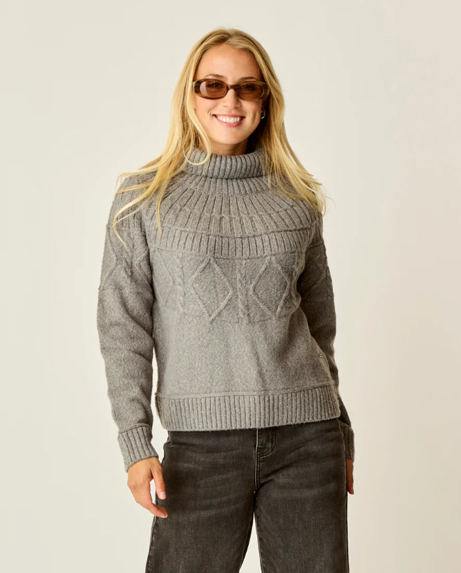 Carve Womens Neve Cable Turtleneck