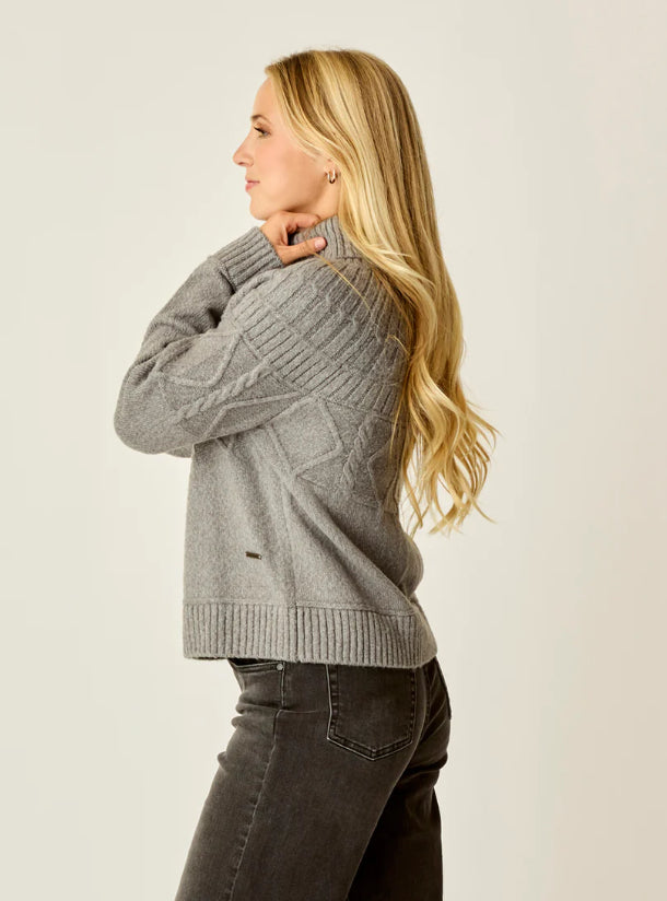 Carve Womens Neve Cable Turtleneck