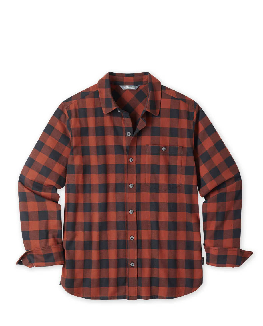 Stio Mens Miter Stretch Lightweight Flannel Shirt