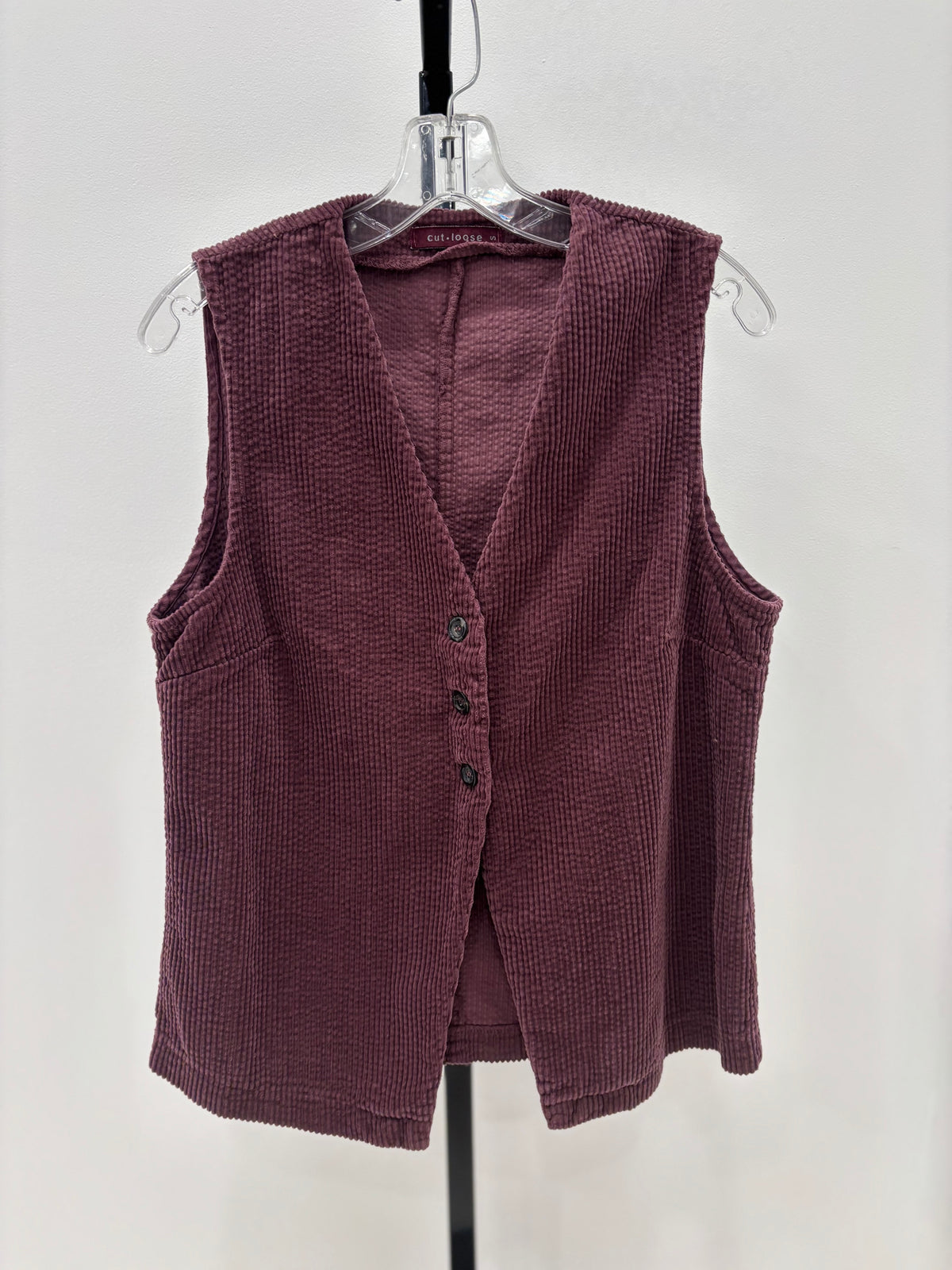 Cut Loose Womens Long Vest Lux Cord