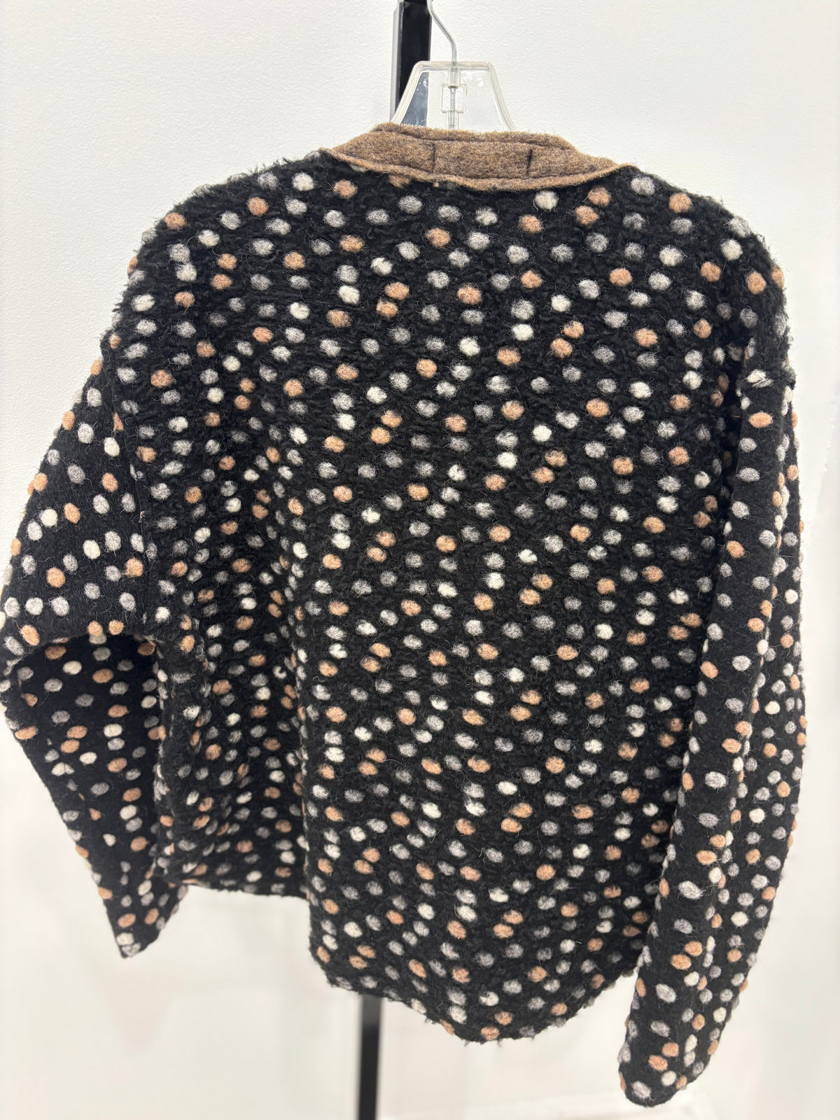 Cut Loose Womens Bomber Jacket In Pebbled Boiled Wool