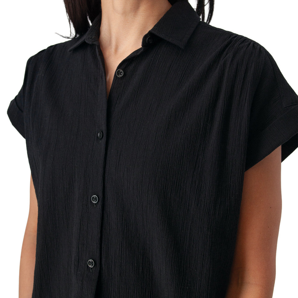 Aventura Womens Solid Short Sleeve Beachcomber Shirt
