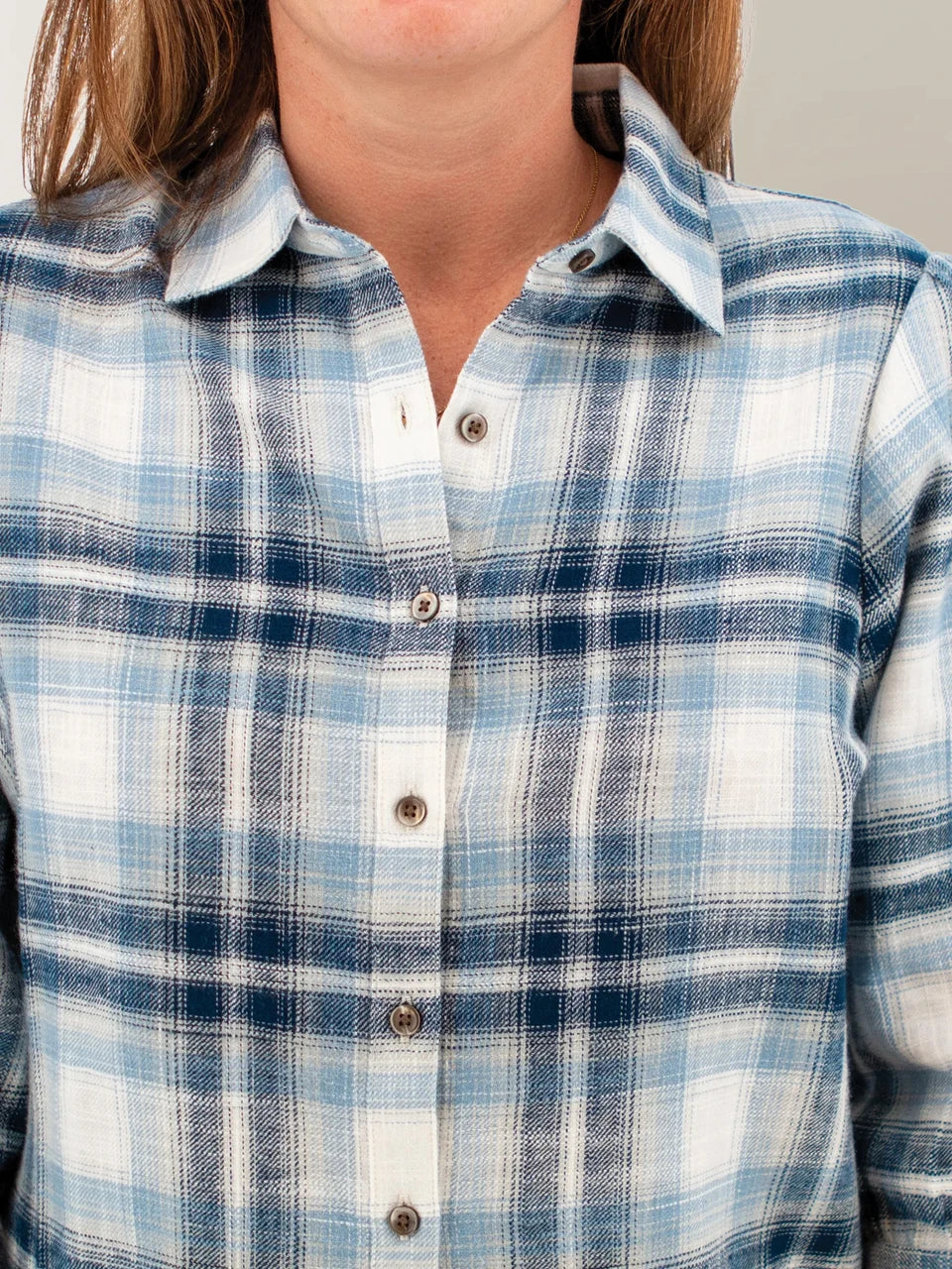 Aventura Womens Fireside 3/4 Sleeve Flannel