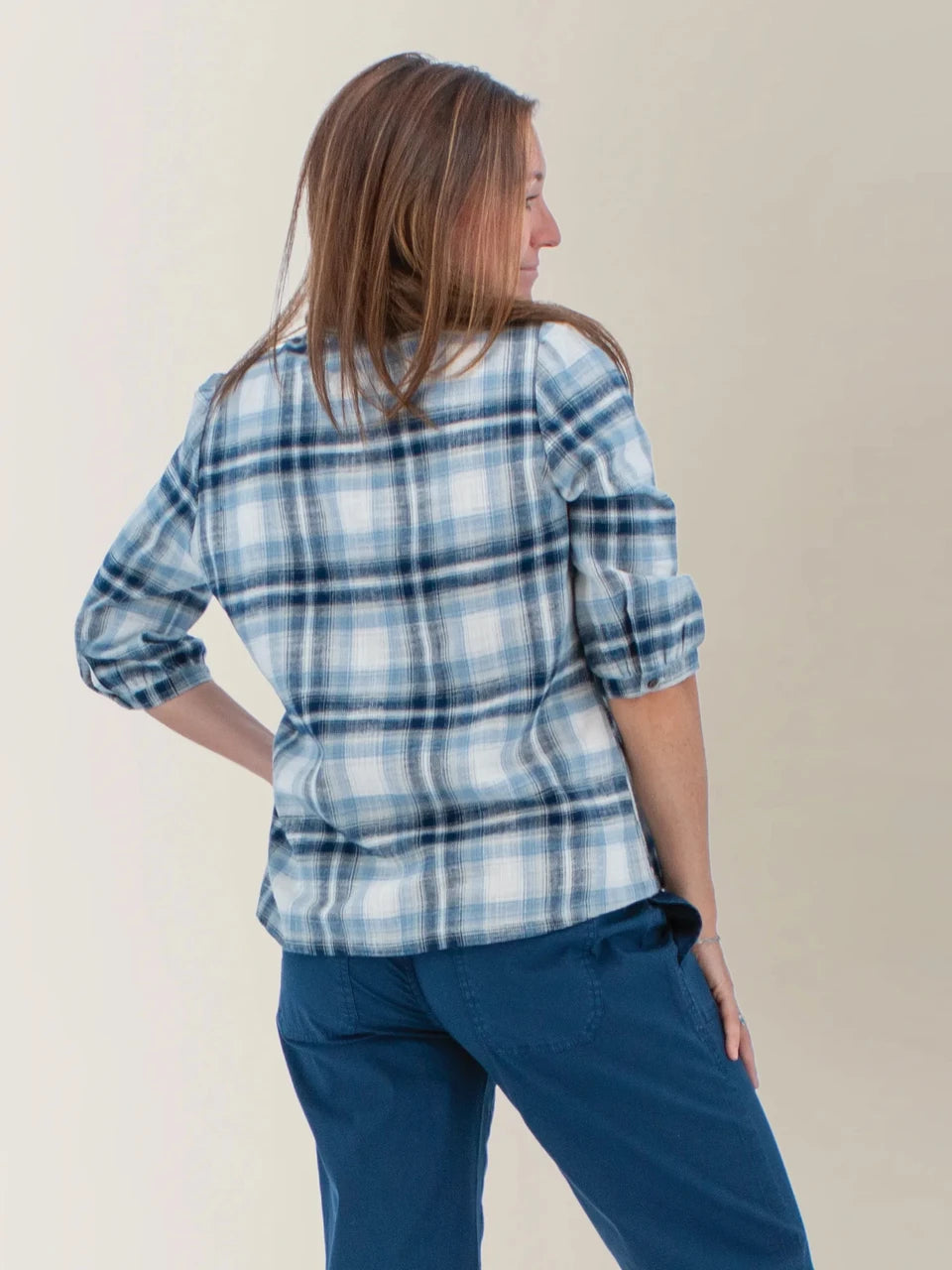 Aventura Womens Fireside 3/4 Sleeve Flannel