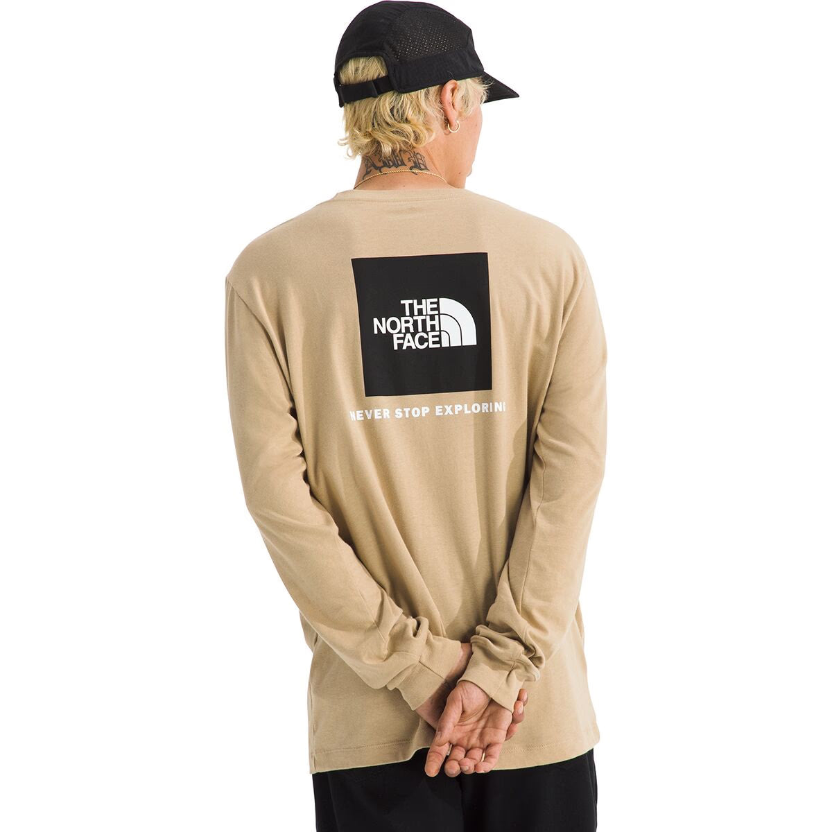 The North Face Mens Evolution Box NSE Regular Long-Sleeve Tee