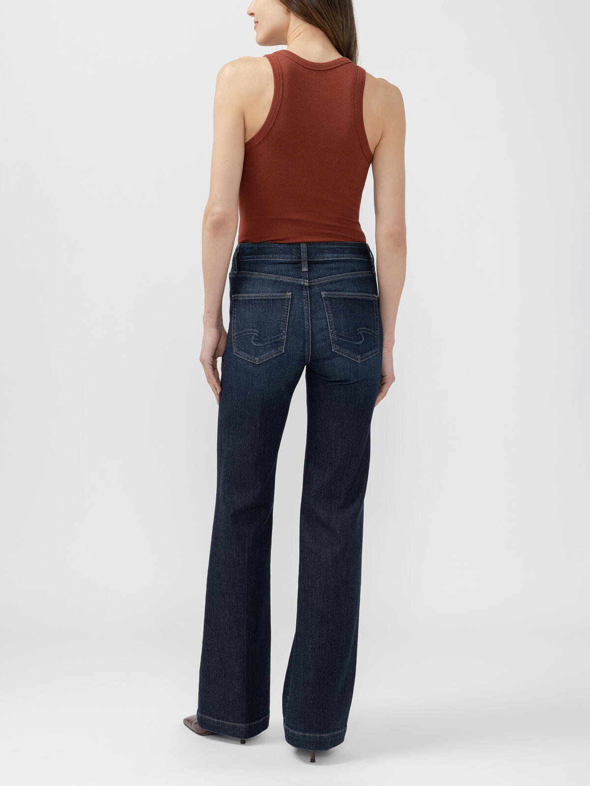 Silver Jeans Co. Womens Avery Trouser Leg Jeans
