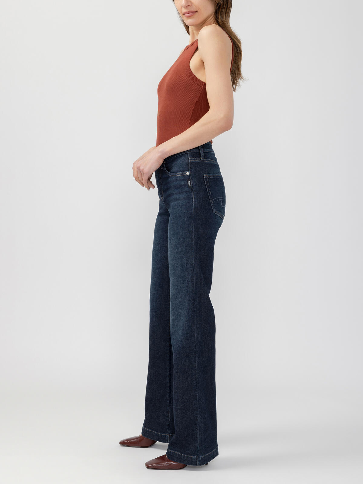 Silver Jeans Co. Womens Avery Trouser Leg Jeans