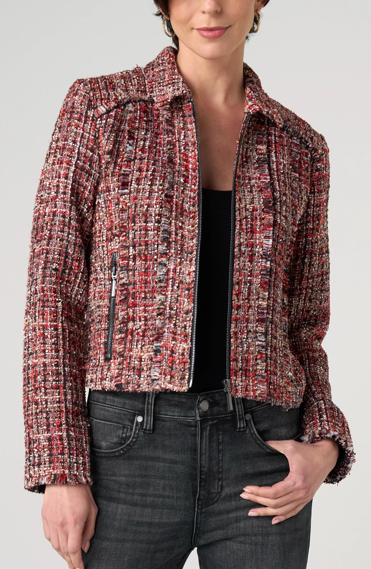 Liverpool Womens Zip Jacket With Fringe