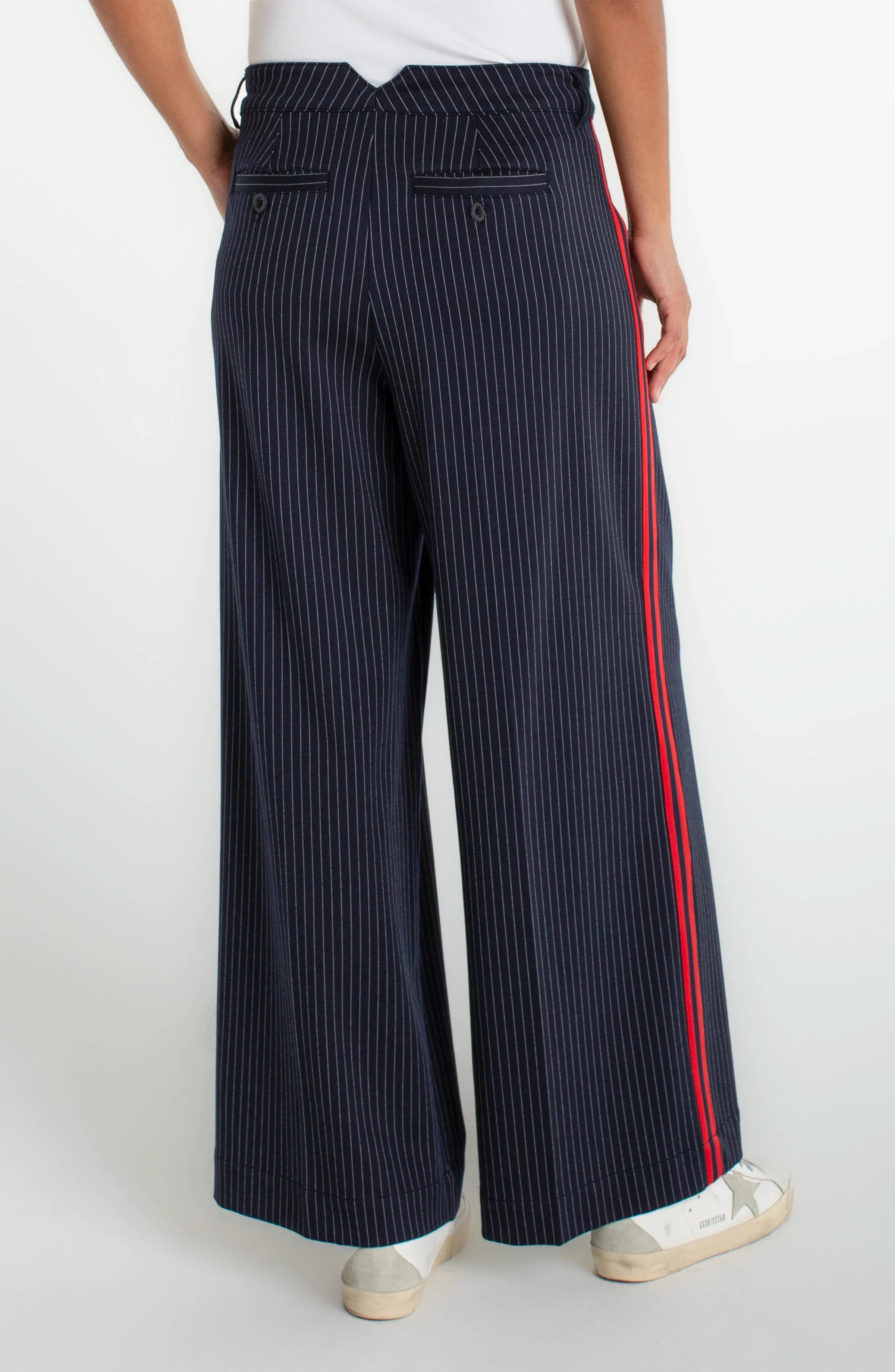 Liverpool Womens Pleated Trouser W/ Side Stripe