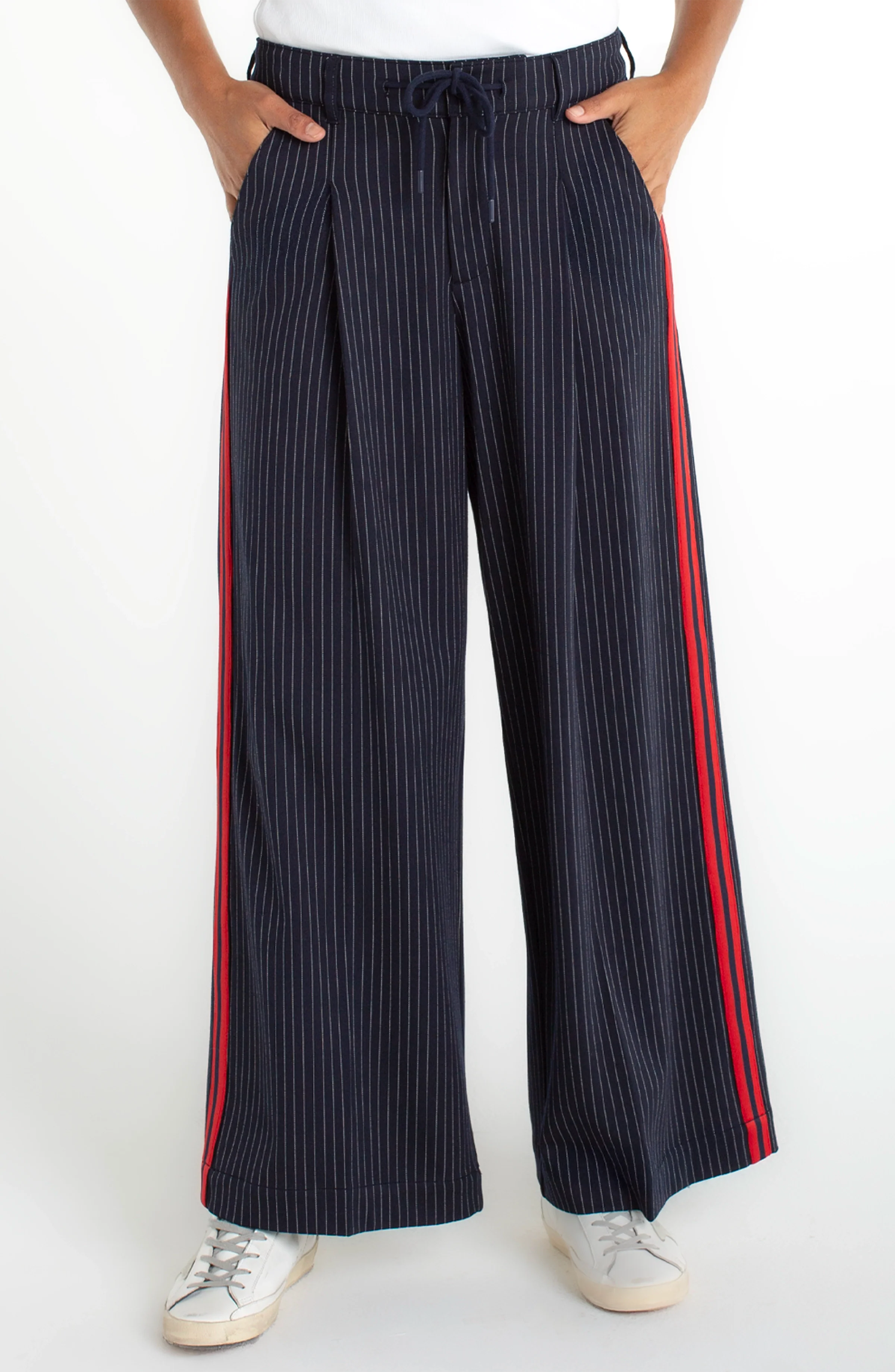 Liverpool Womens Pleated Trouser W/ Side Stripe