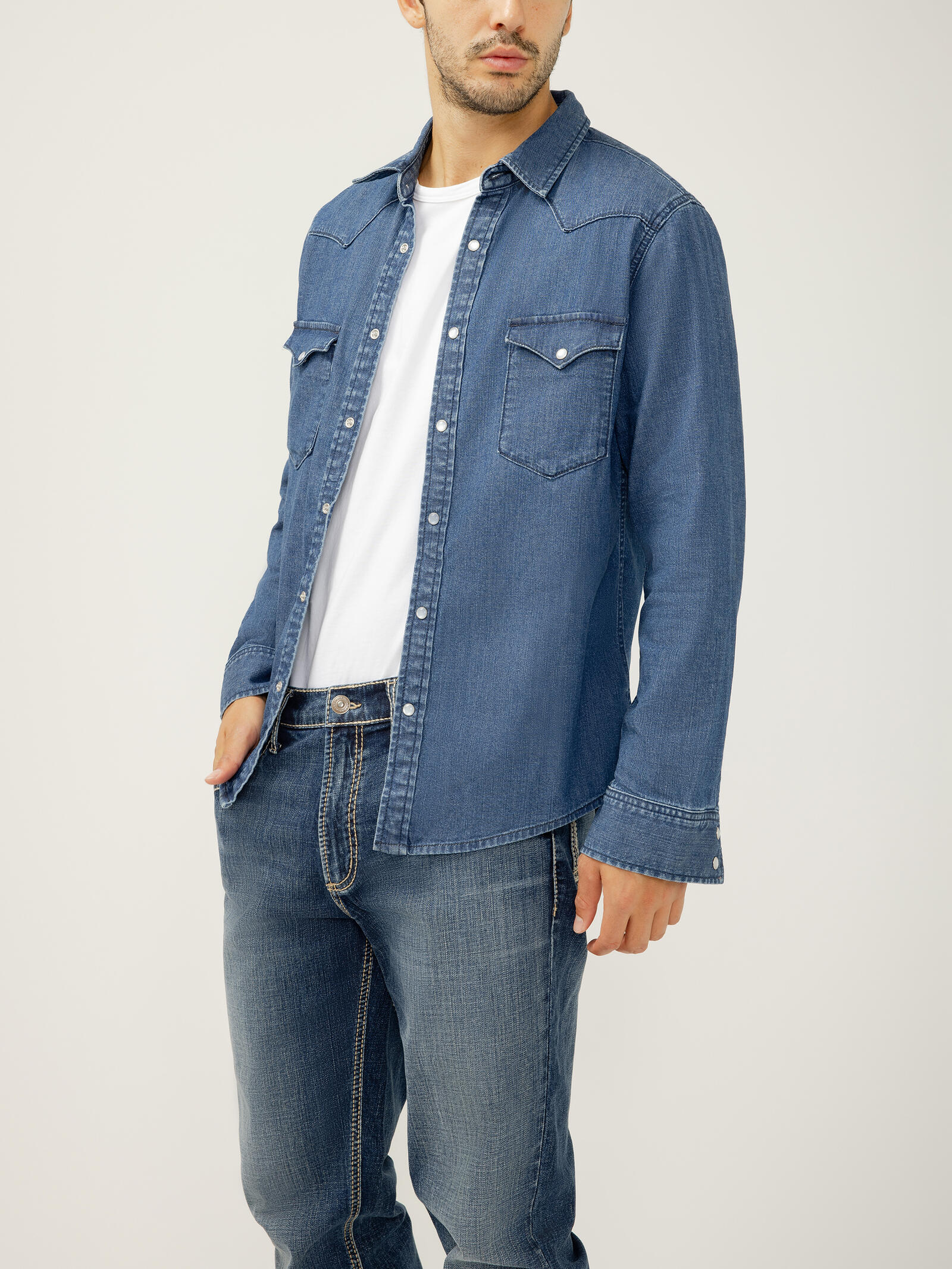 Silver Jeans Co. Mens Western Shirt