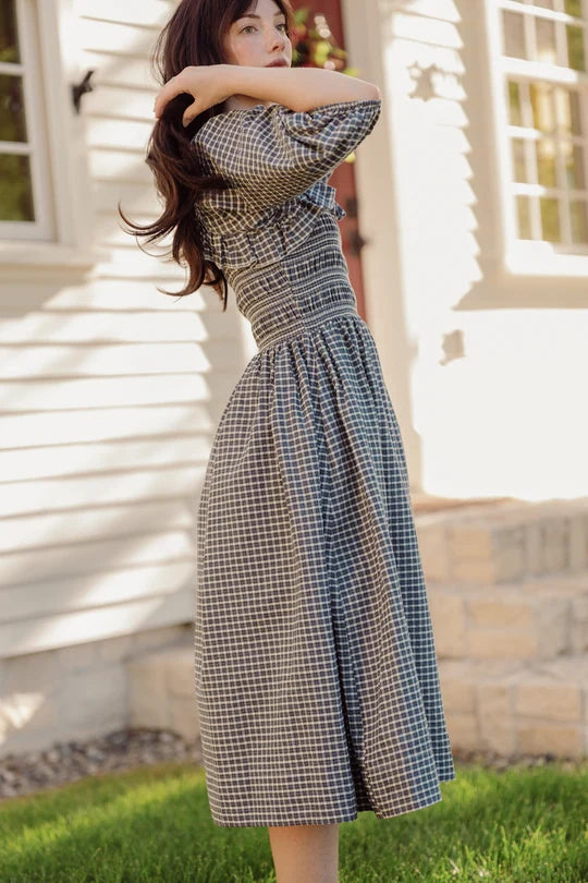 Ivy City Womens Mae 3/4 Sleeves Dress