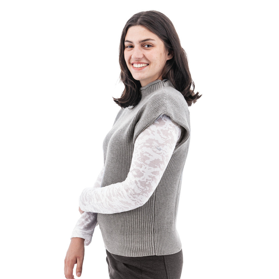 Aventura Womens Pine Dolman Rib Knit Vest