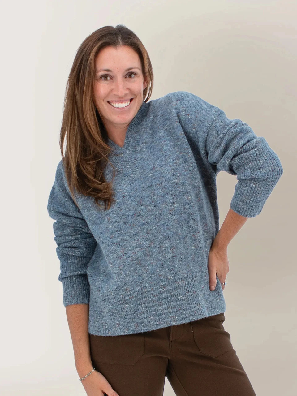 Aventura Womens Elsa V-Neck Sweater