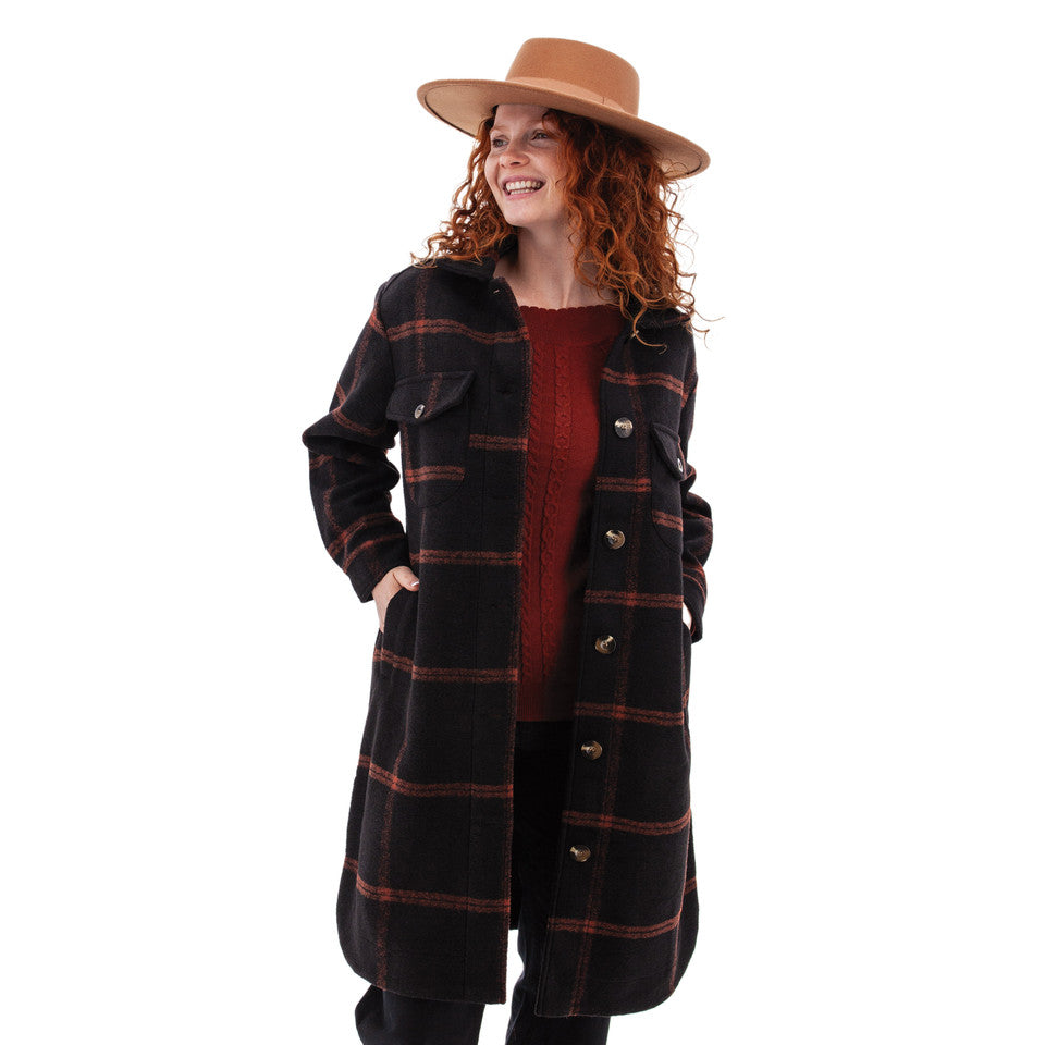 Aventura Womens North Wind Plaid Coat