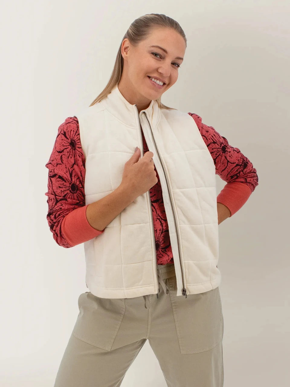 Aventura Womens Cotton Drift Quilted Vest