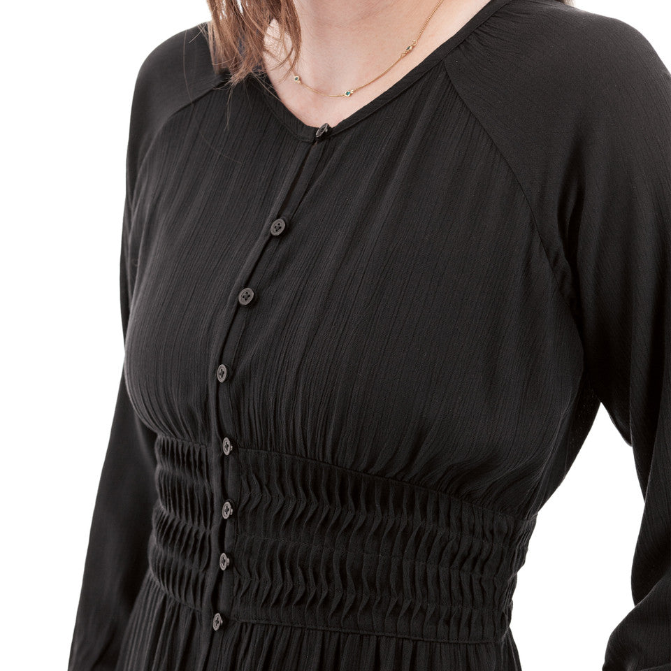 Aventura Womens Autumn Smocked Midi Dress
