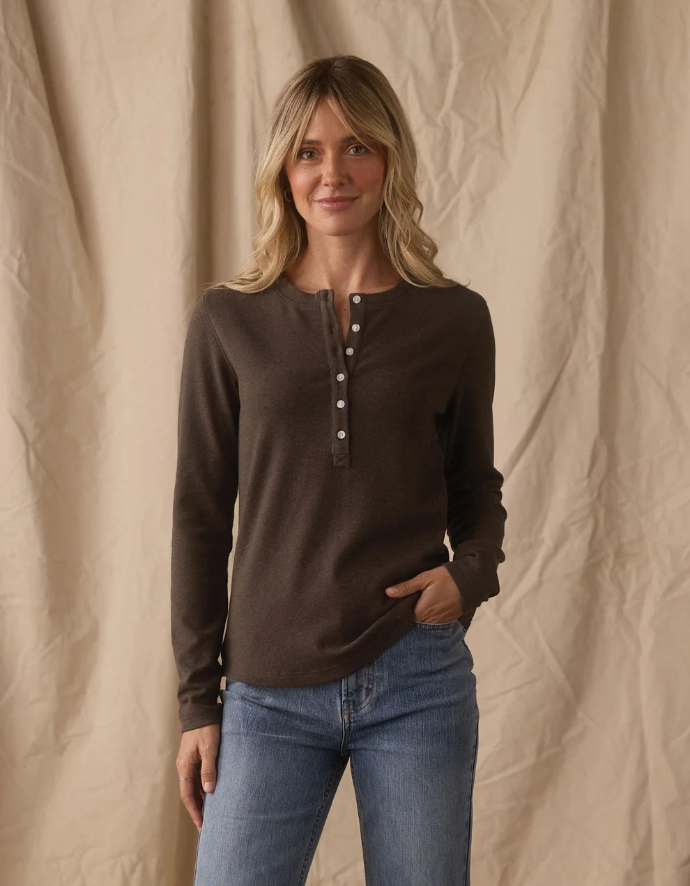 The Normal Brand Womens Puremeso Henley