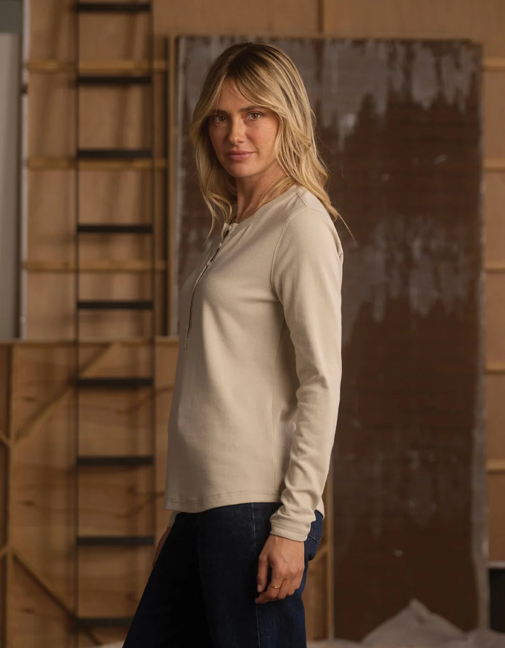 The Normal Brand Womens Puremeso Henley