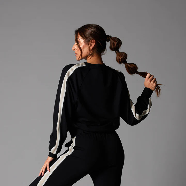 Tavi Womens Ease Crew Stripe Sweatshirt