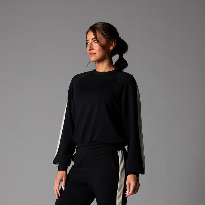 Tavi Womens Ease Crew Stripe Sweatshirt