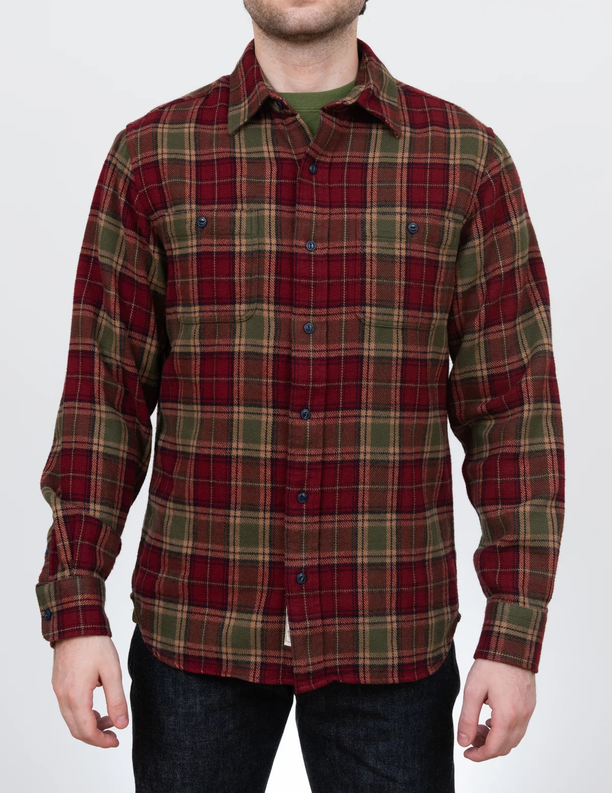 Schott Mens Plaid Cotton Shirt