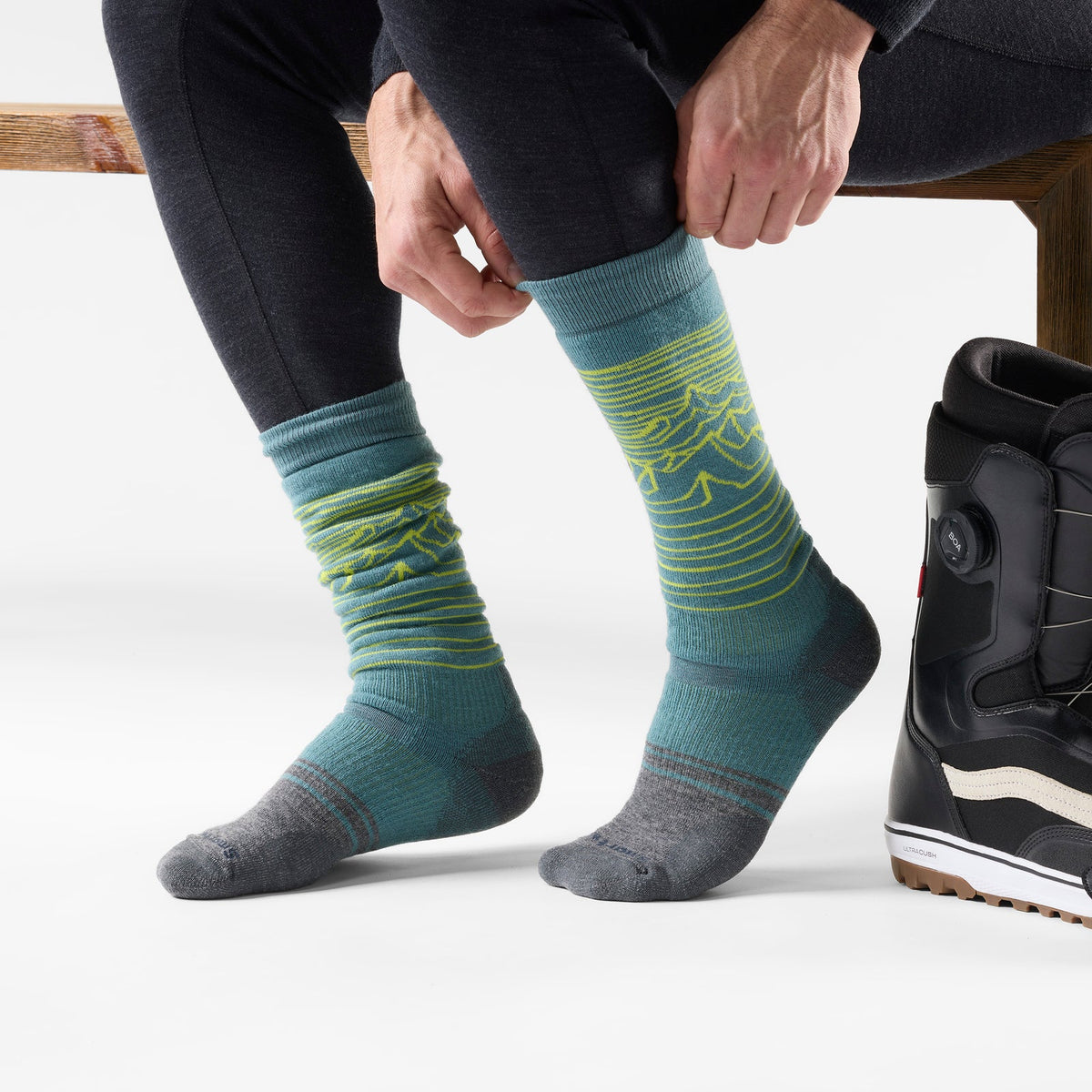 Smartwool Snowboard Iguchi Pattern Over The Calf Socks
