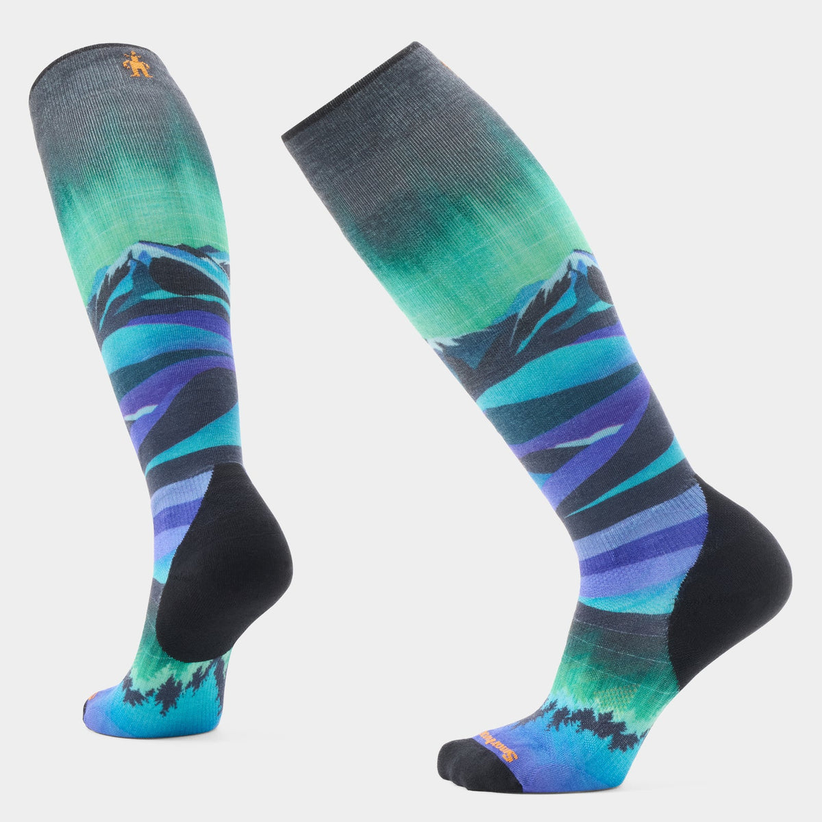 Smartwool Womens Ski Compression Print Over The Calf Socks
