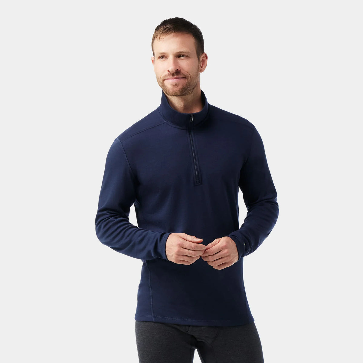 Smartwool Mens Classic Thermal Merino Base Layer 1/4 Zip