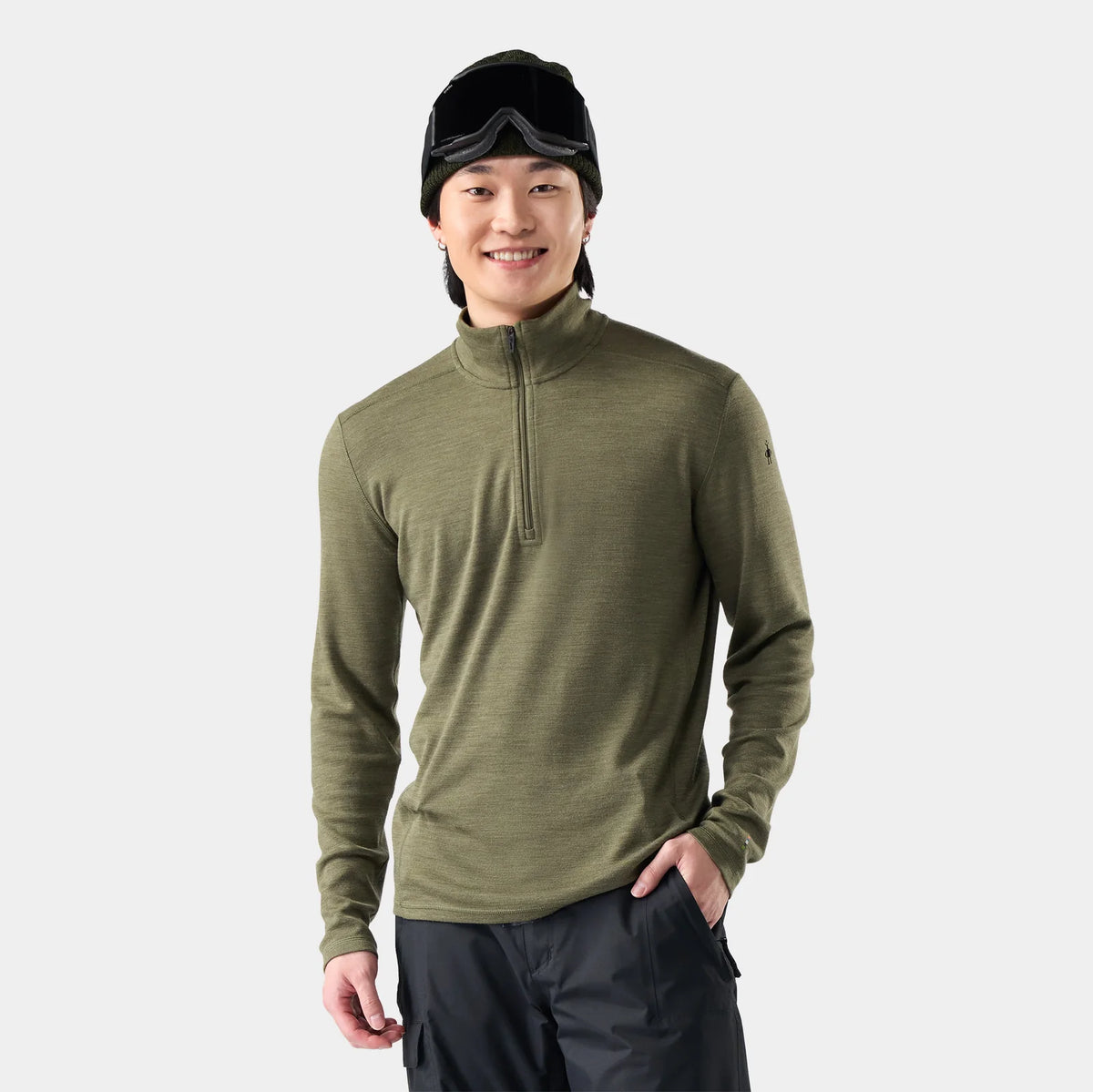 Smartwool Mens Classic Thermal Merino Base Layer 1/4 Zip