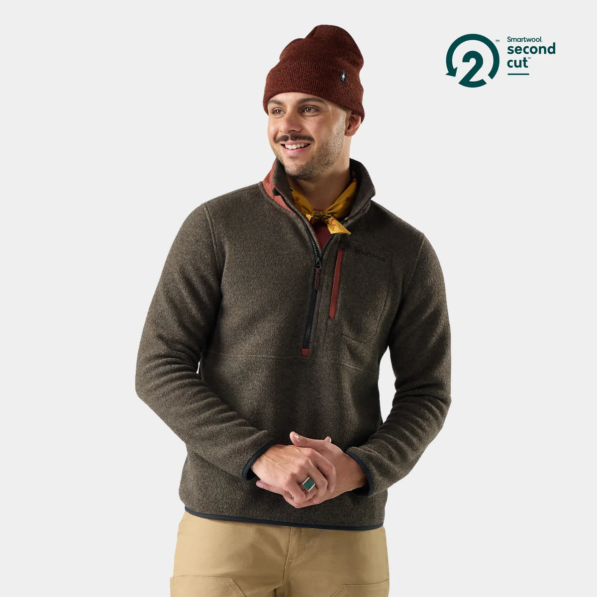 Smartwool Mens Second Cut Fleece 1/2 Zip