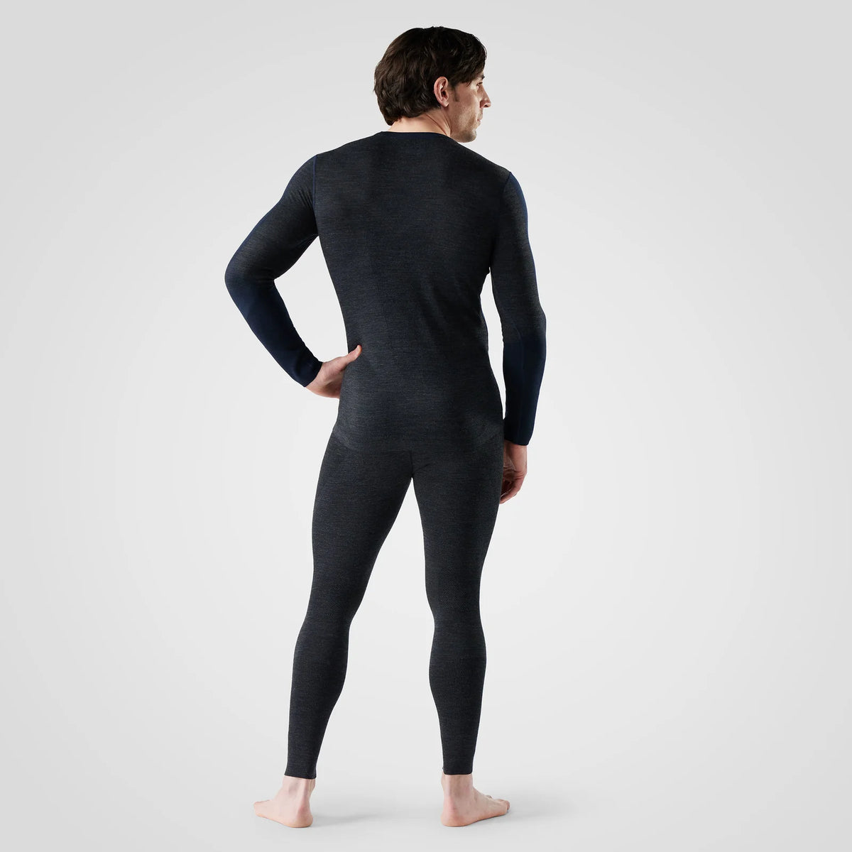 Smartwool Mens Intraknit Thermal Merino Base Layer Colorblock Crew