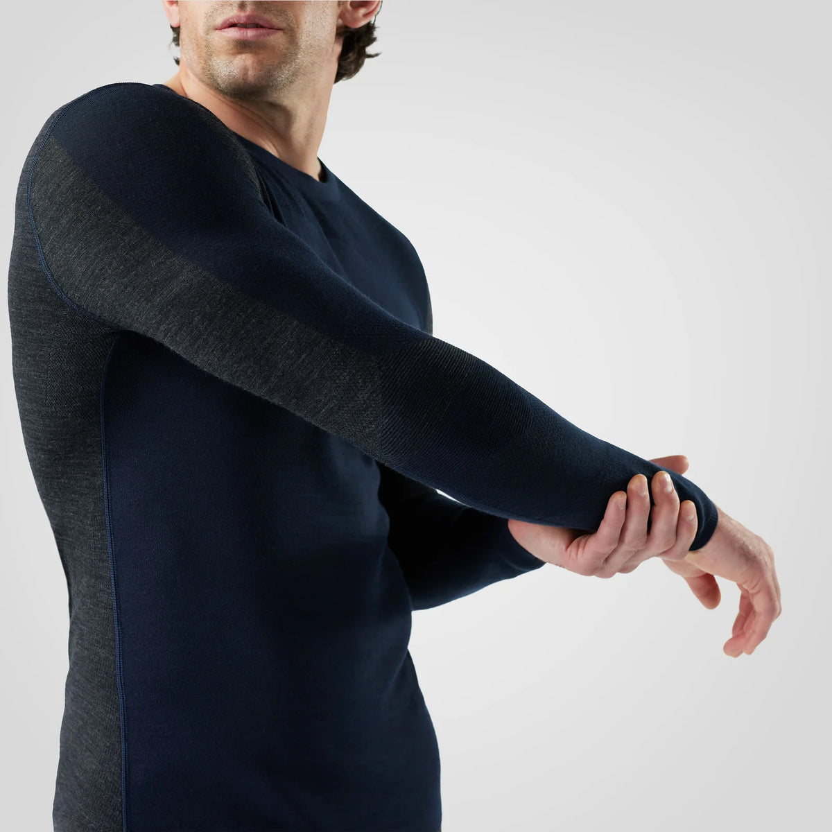 Smartwool Mens Intraknit Thermal Merino Base Layer Colorblock Crew