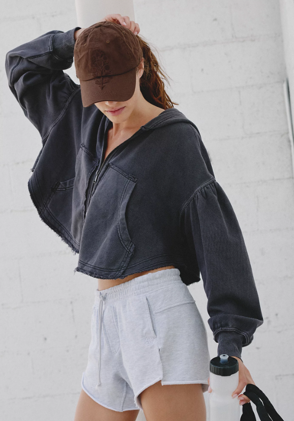 Free People Womens Dream Team Zip-Up