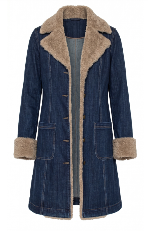 Liverpool Womens Sherpa Trimmed Notch Collar Jacket