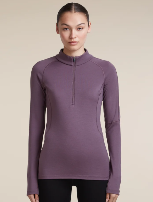 Icebreaker Womens 300 MerinoFine Polar LS 1/2 zip