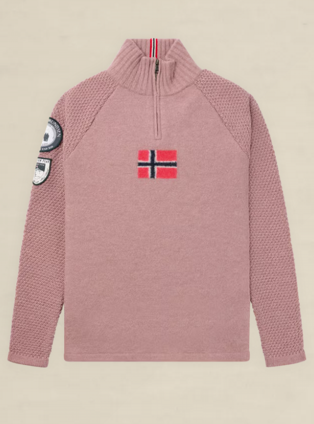Amundsen Womens Boiled Ski Sweater W/ Flag