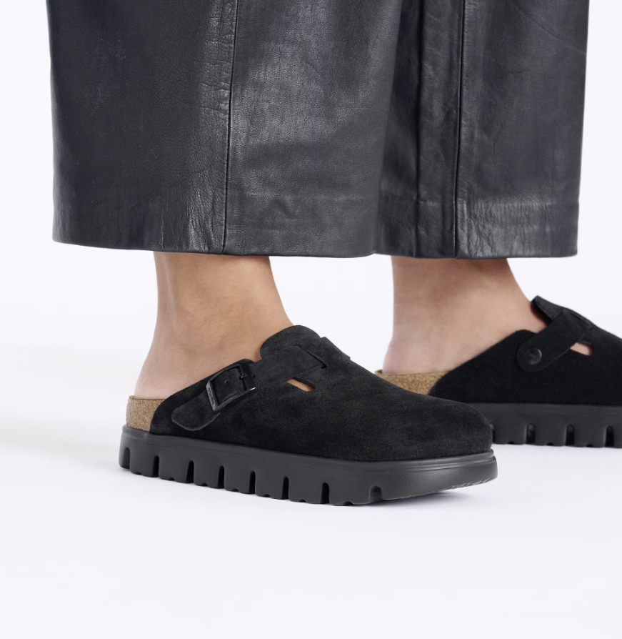 Papillio Womens Boston Chunky Suede Leather