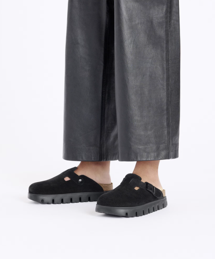 Papillio Womens Boston Chunky Suede Leather