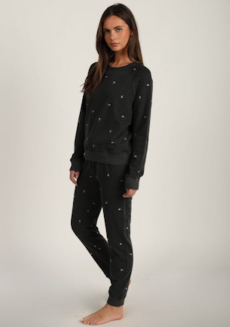Dylan Womens Chloe Embroider Sweatshirt