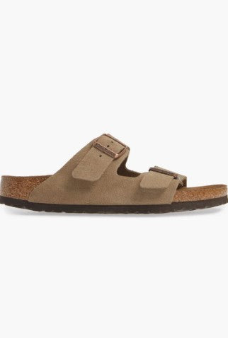 Birkenstock Womens Arizona Soft Footbed Suede Leather