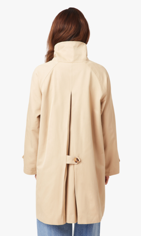 Habitual Womens High Neck Trench Coat